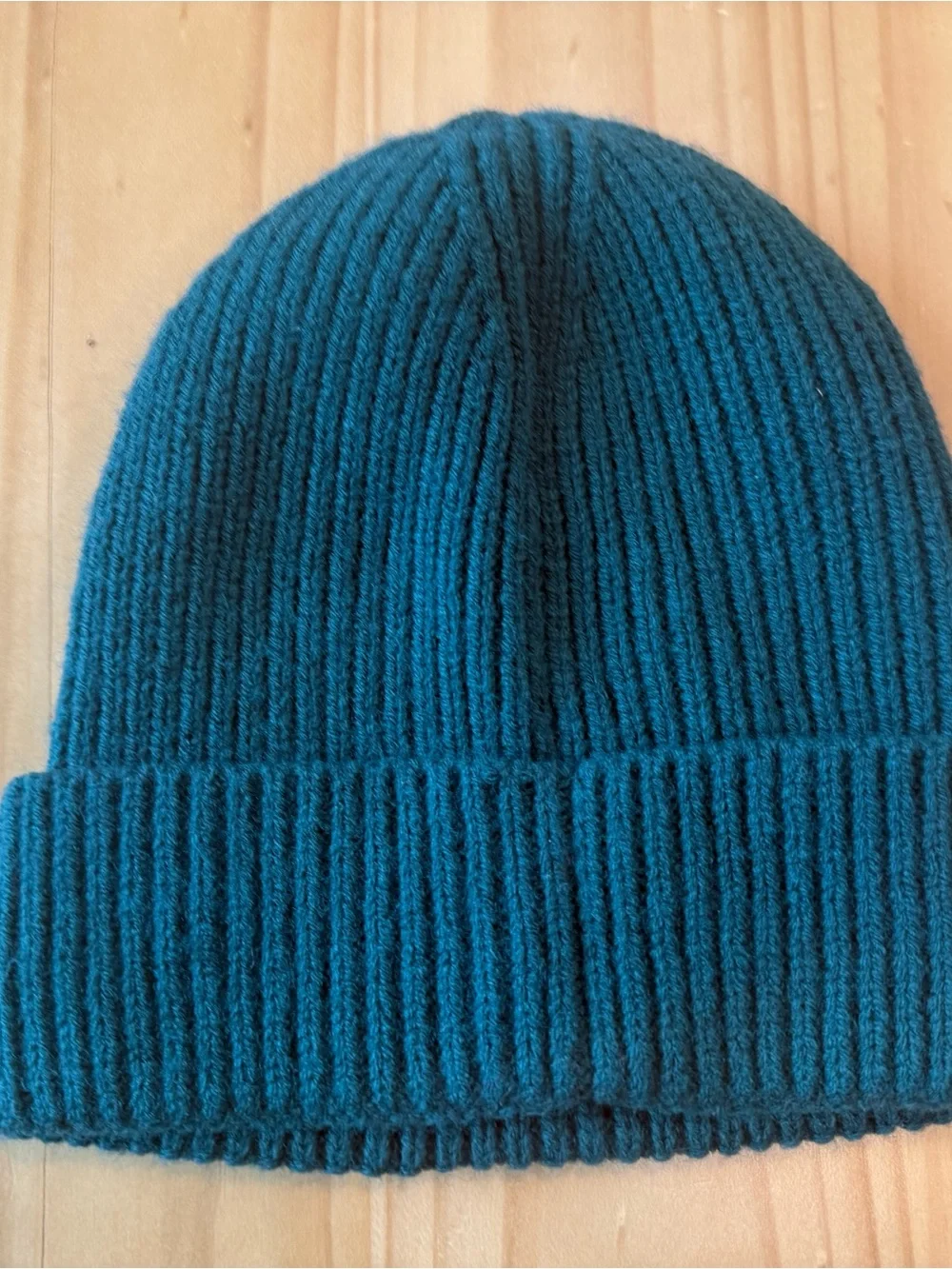 The North Face Teal Rib Knit Kids Beanie